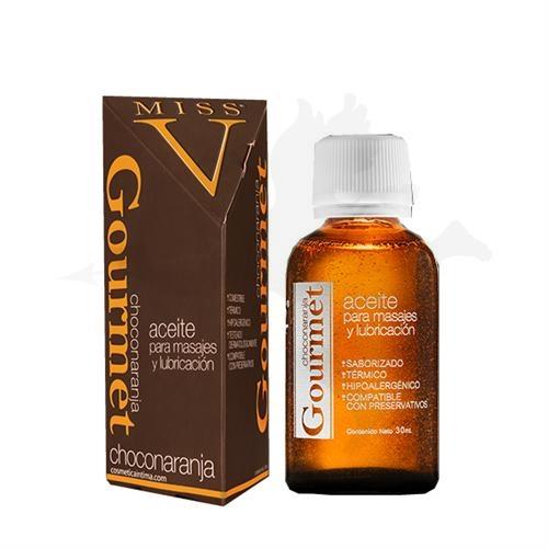 Aceite lubricante y masajes saborizado chocolate y naranja 30 ml